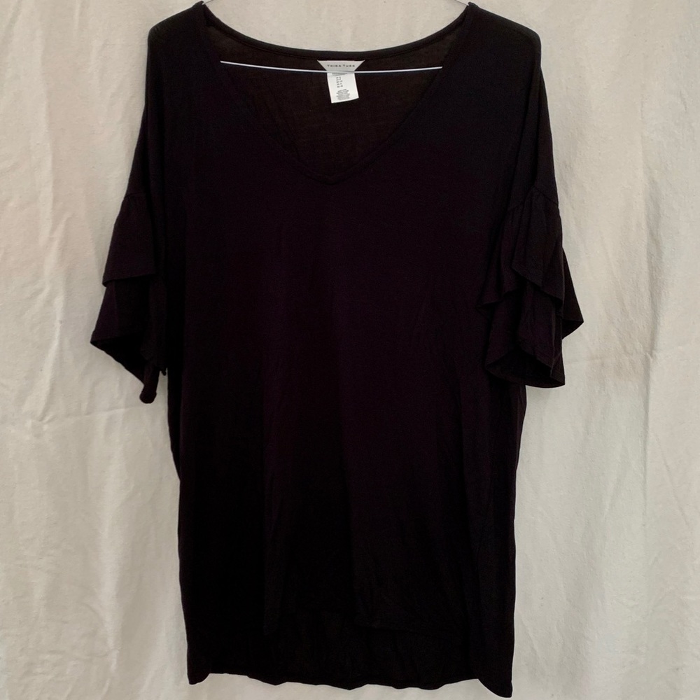 Trina Turk Black Short Sleeve Dress Size Small